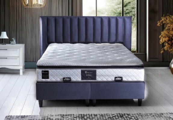 King Bed, Base, Headboard Set